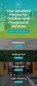 Website Redesign Example - MB Outdoor Services